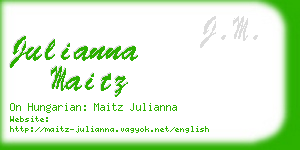 julianna maitz business card